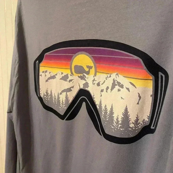 Nwot Vineyard Vines snow goggles long sleeve tee - Picture 4 of 6